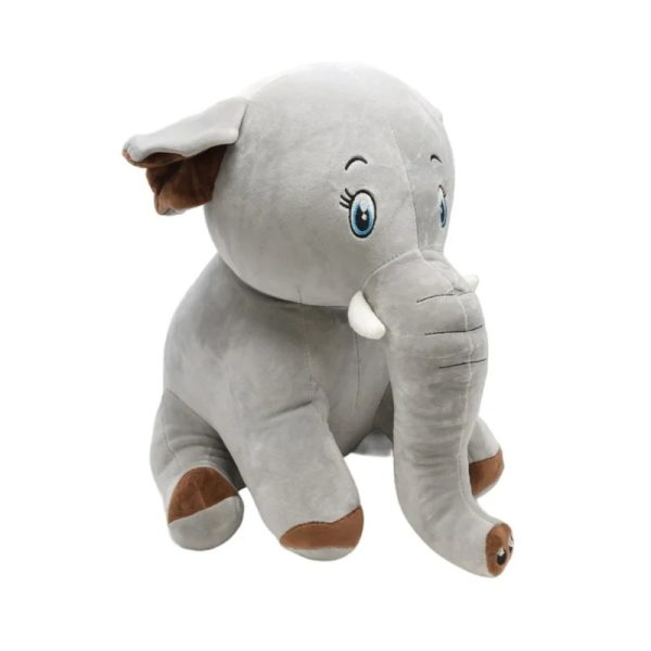 Adorable Sitting Baby Elephant Stuffed Toy – 30cm Soft Plush Animal Doll for Kids, Toddlers & Babies – Cuddly Grey Elephant Toy with Floppy Ears – Perfect for Snuggling, Gifting & Nursery Decor