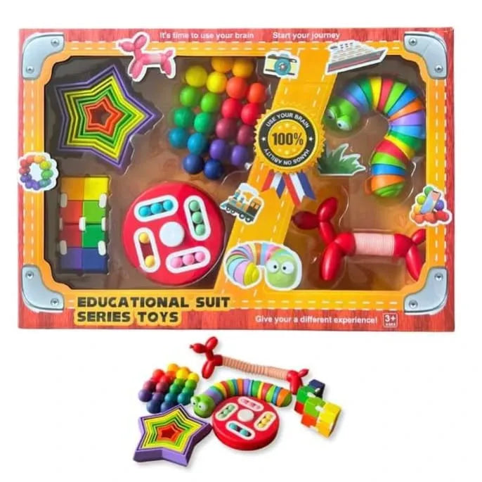 🧩 Educational Suit Series – All-in-One Magnetic Building & STEM Toy Set (Ages 3+)