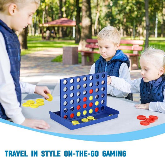 🎲✨ 4-in-a-Row Board Game 🎉 | 🧒👧 Fun for Kids | 🚗✈️ Perfect Travel Game | 🏠🌳 Indoor & Outdoor Play | 🎊🥳 Party Essential