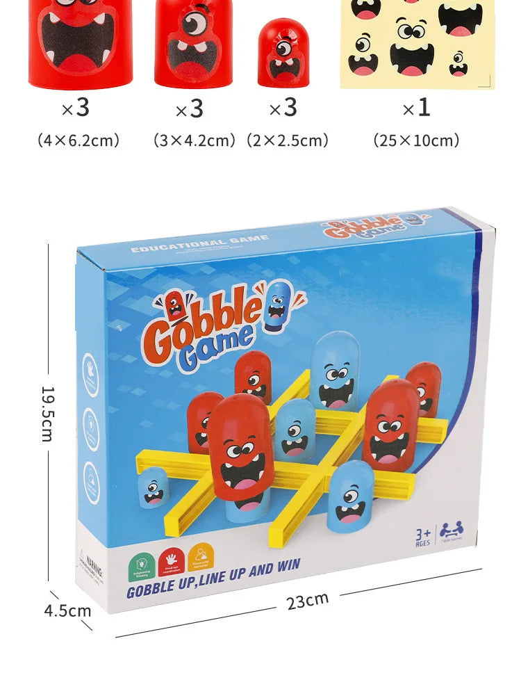 🎮✨ Tic Tac Toe Game | 2️⃣ Player Board Fun | 🍔 Big Eat Small Challenge ✨🎮