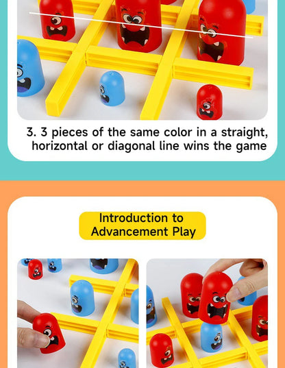 🎮✨ Tic Tac Toe Game | 2️⃣ Player Board Fun | 🍔 Big Eat Small Challenge ✨🎮