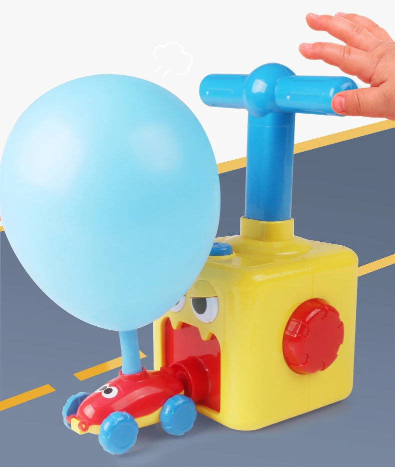 Balloon Launcher & Powered Car Toy Set for Kids air Power Balloons Car