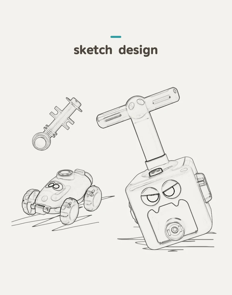 Balloon Launcher & Powered Car Toy Set for Kids air Power Balloons Car