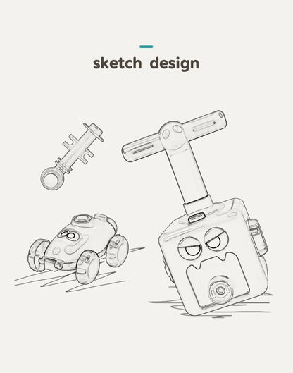 Balloon Launcher & Powered Car Toy Set for Kids air Power Balloons Car