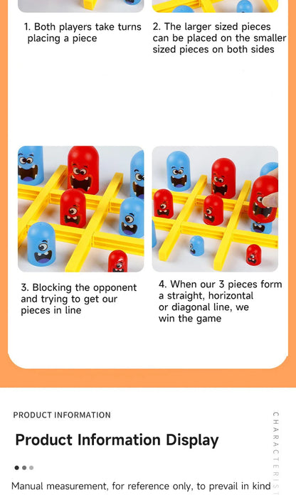 🎮✨ Tic Tac Toe Game | 2️⃣ Player Board Fun | 🍔 Big Eat Small Challenge ✨🎮