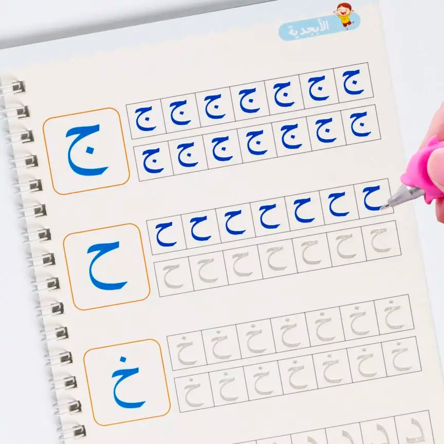 Magic Reusable Calligraphy Copybook Set | 3D Tracing Workbook for Kids (Math, English, Numbers & Letters)