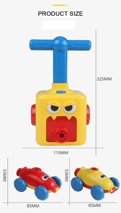 Balloon Launcher & Powered Car Toy Set for Kids air Power Balloons Car