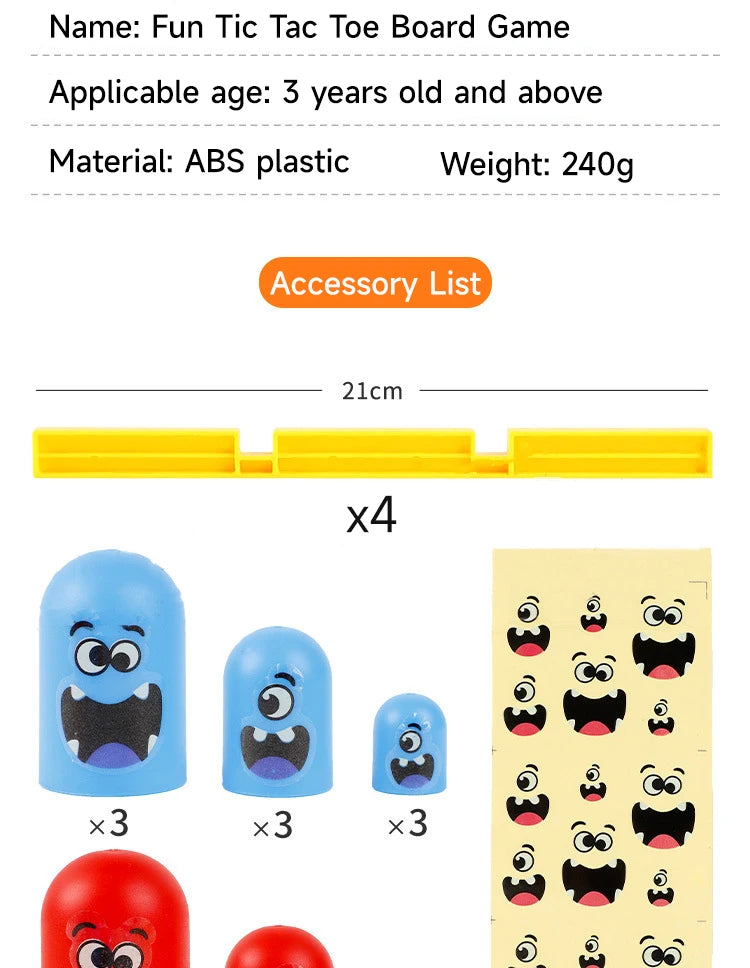 🎮✨ Tic Tac Toe Game | 2️⃣ Player Board Fun | 🍔 Big Eat Small Challenge ✨🎮