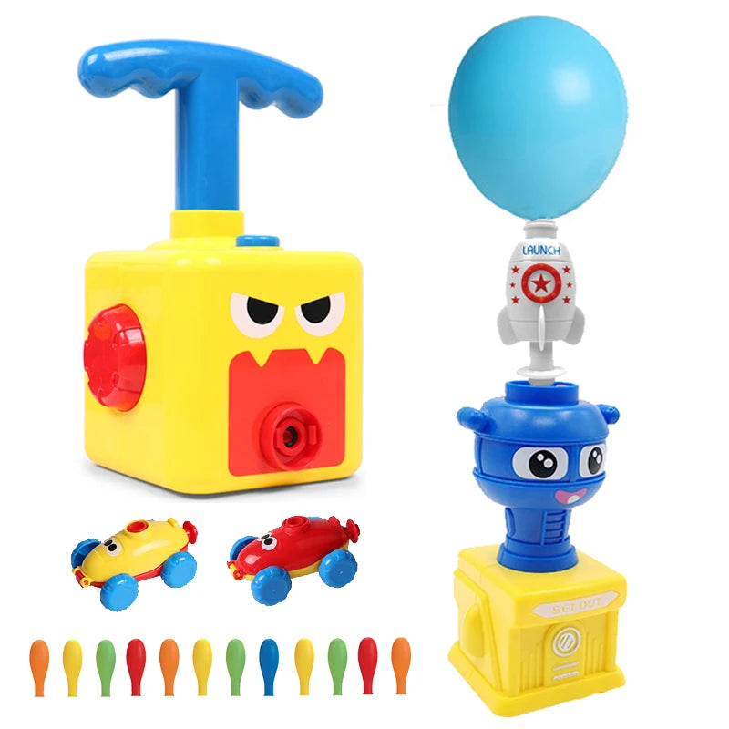 Balloon Launcher & Powered Car Toy Set for Kids air Power Balloons Car