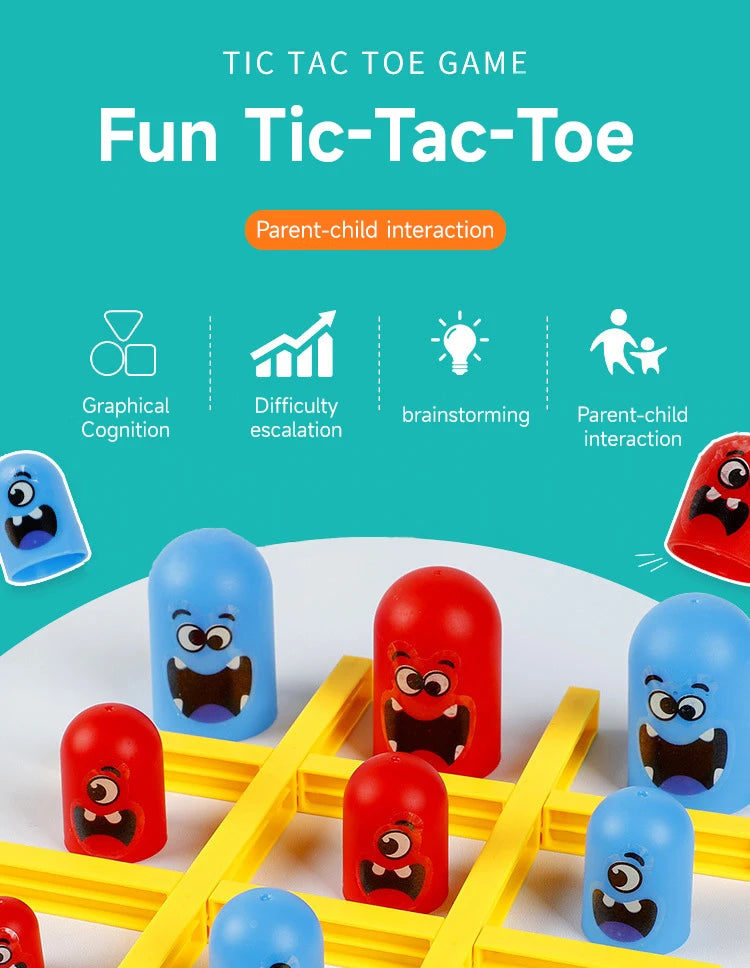 🎮✨ Tic Tac Toe Game | 2️⃣ Player Board Fun | 🍔 Big Eat Small Challenge ✨🎮