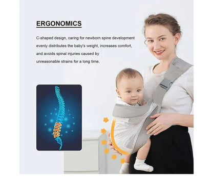 Adjustable Newborn Baby Carrier Sling Wrap 👶 | Breathable, Soft & Ergonomic Baby Backpack for Feeding & Travel