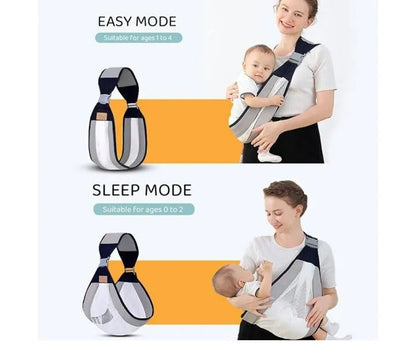 Adjustable Newborn Baby Carrier Sling Wrap 👶 | Breathable, Soft & Ergonomic Baby Backpack for Feeding & Travel