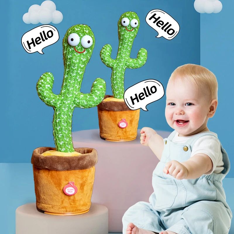 Dancing Cactus Plush Toy – Fun Gift for Kids & Adults 🎁