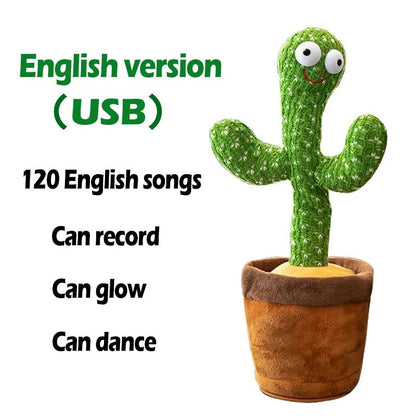 Dancing Cactus Plush Toy – Fun Gift for Kids & Adults 🎁