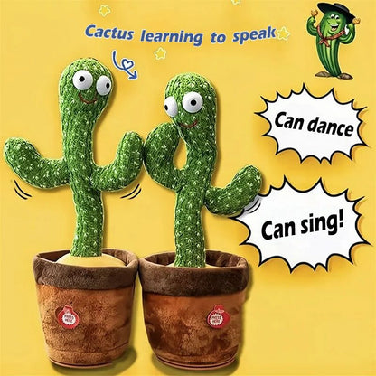 Dancing Cactus Plush Toy – Fun Gift for Kids & Adults 🎁