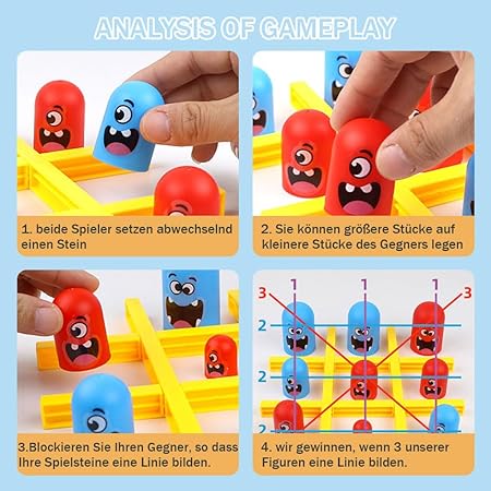 🎮✨ Tic Tac Toe Game | 2️⃣ Player Board Fun | 🍔 Big Eat Small Challenge ✨🎮